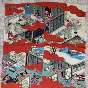 Vintage Japanese Furoshiki Scarf